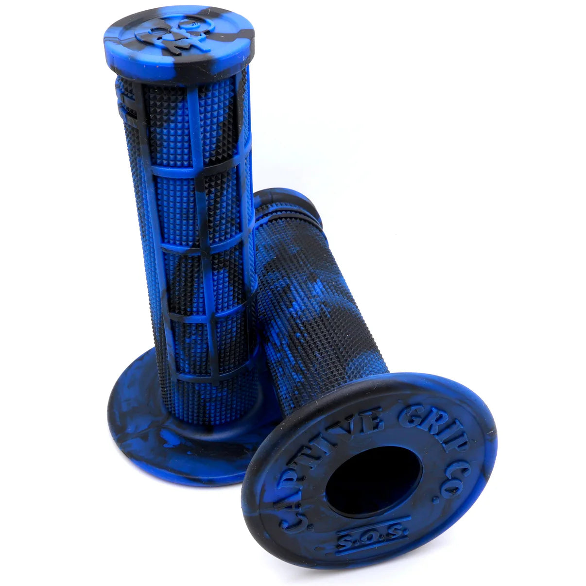 BLUE/BLACK Captive S.O.S. Half Waffle Grips
