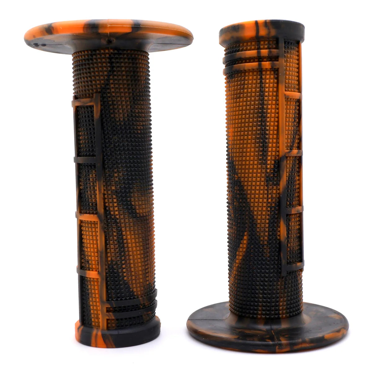 ORANGE/BLACK Captive S.O.S. Half Waffle Grips
