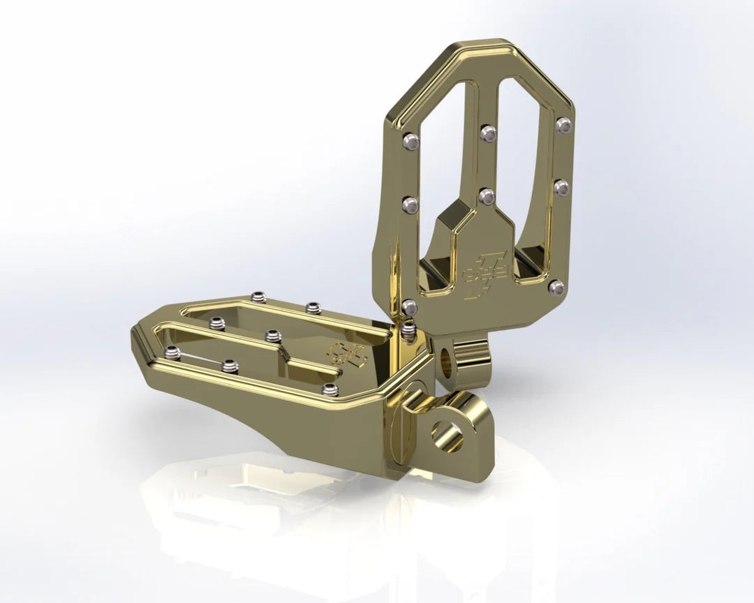 Pro1 Pro Peg Series, Moto V1, Billet Foot Pegs Gold