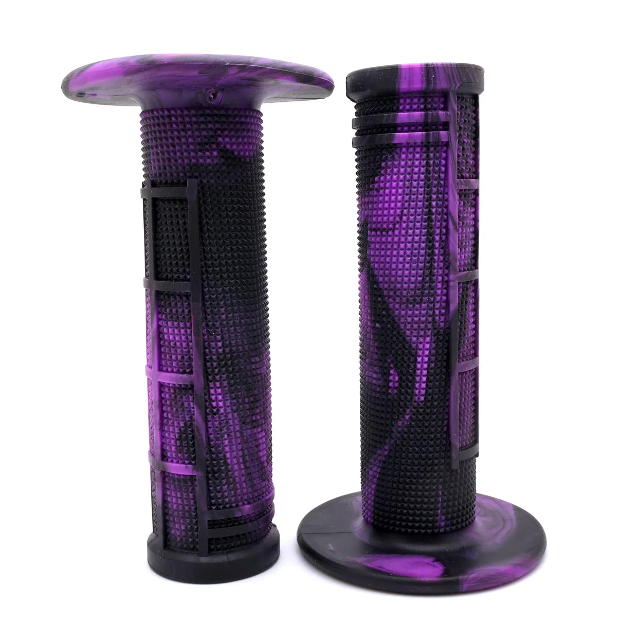 PURPLE/BLACK Captive S.O.S. Half Waffle Grips