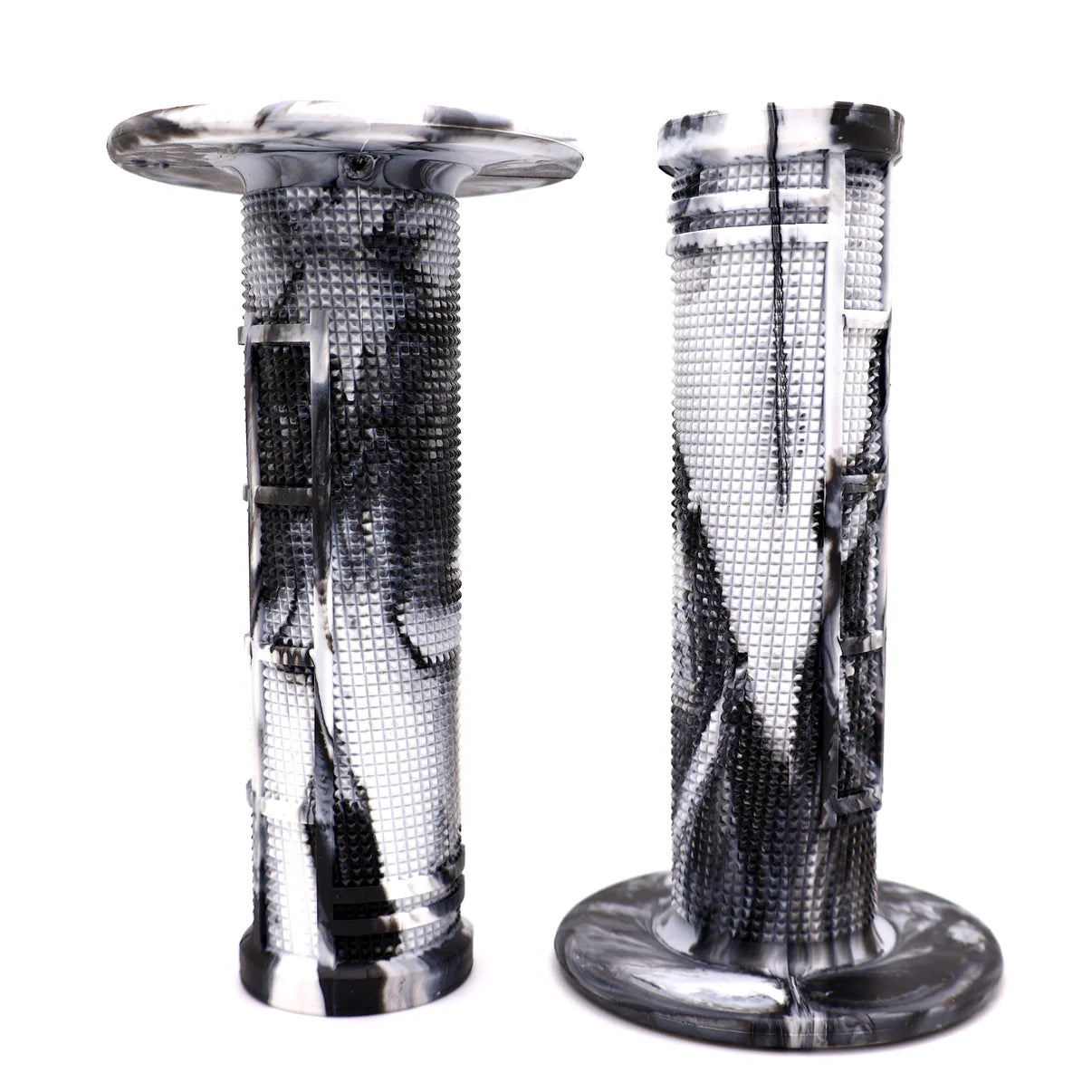 WHITE/BLACK Captive S.O.S. Half Waffle Grips