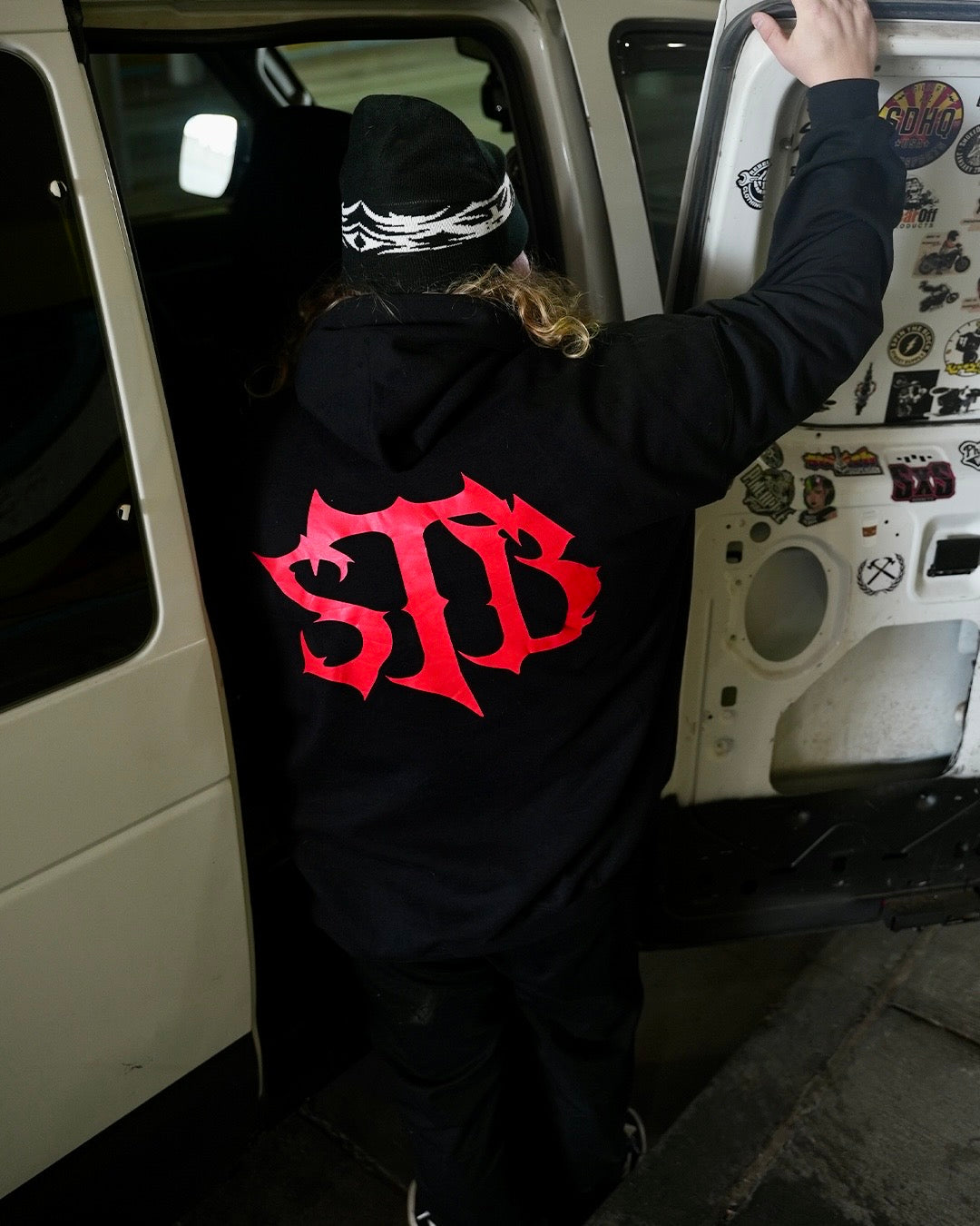 REBIRTH Black/Red Hoodie