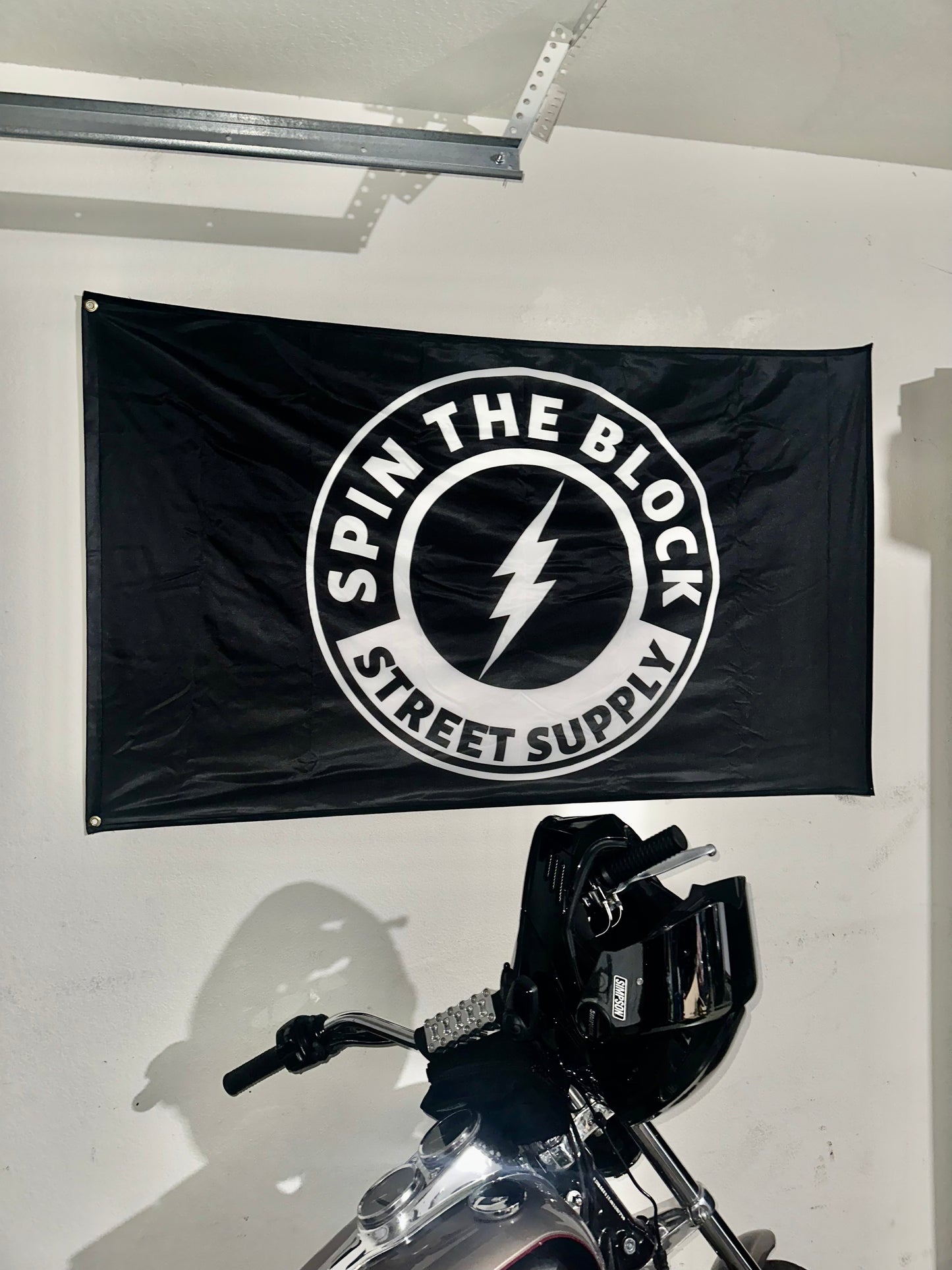 Spin The Block Flag